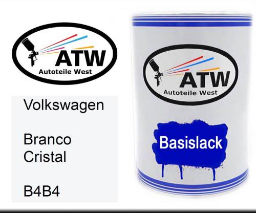 Volkswagen, Branco Cristal, B4B4: 500ml Lackdose, von ATW Autoteile West.